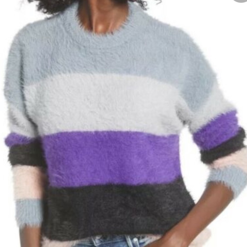 PRMA Grey Multi Stripe Sweater